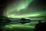 The aurora over Fjallsarlon